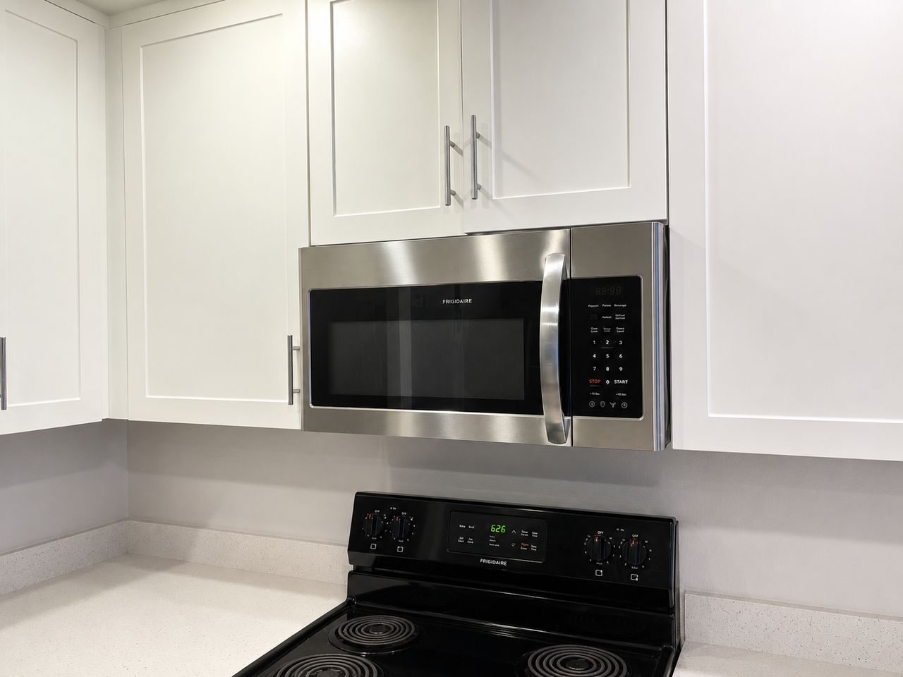 Frigidaire over-the-range microwave and electric range